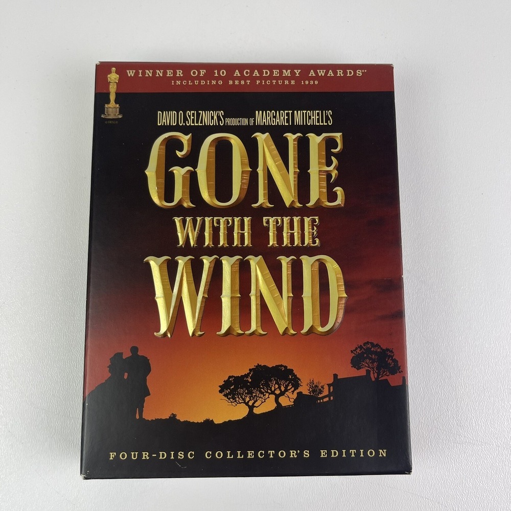 Gone With the Wind DVD 4 Disc Collectors Edition w/ 18 Page Booklet 2004